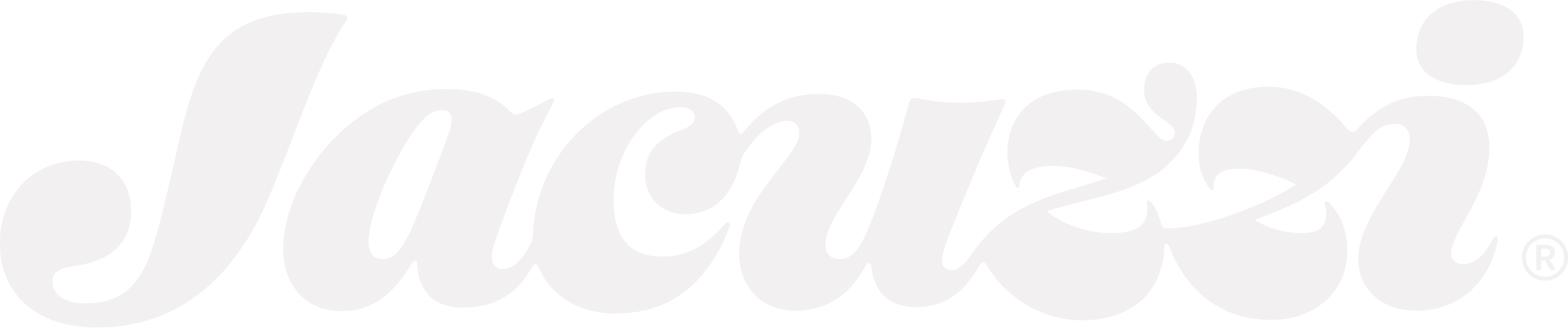 Jacuzzi logo in grey.