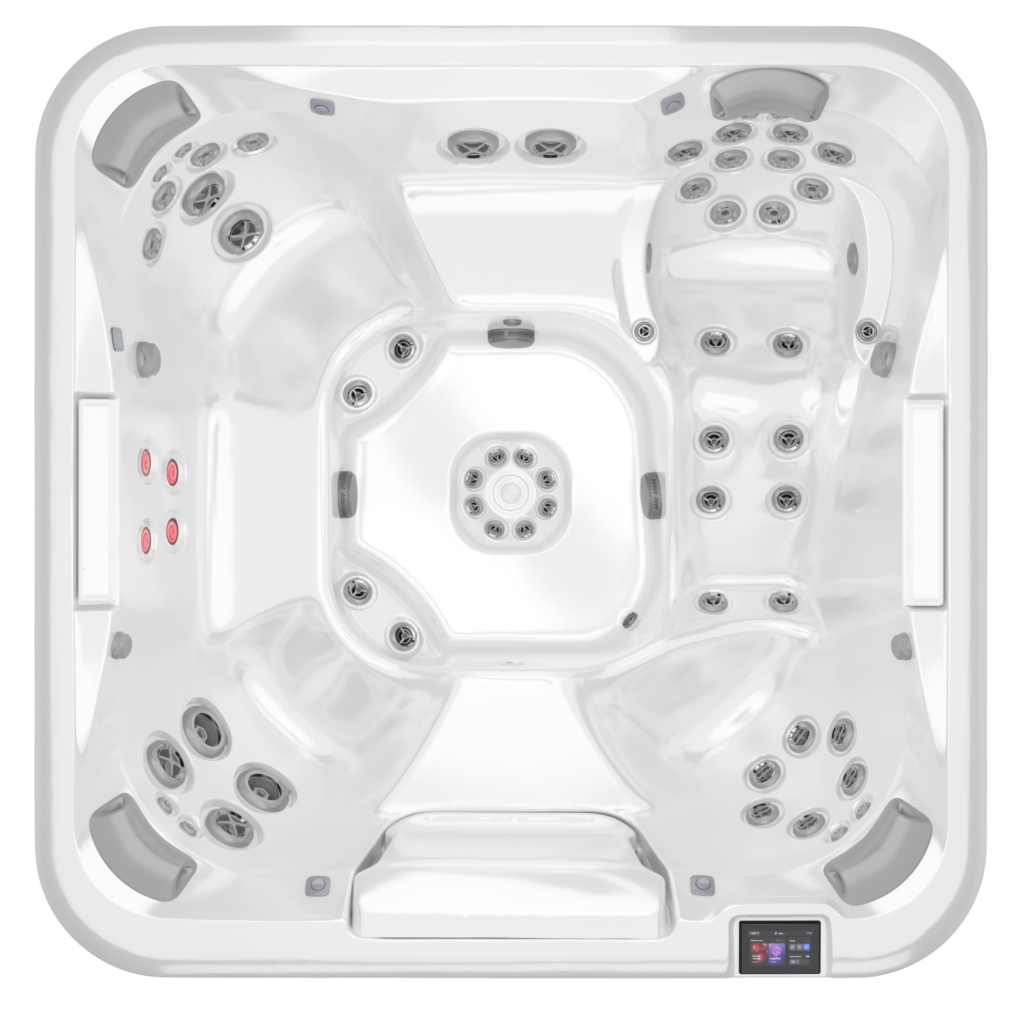Overhead photo of J5 J508L hot tub